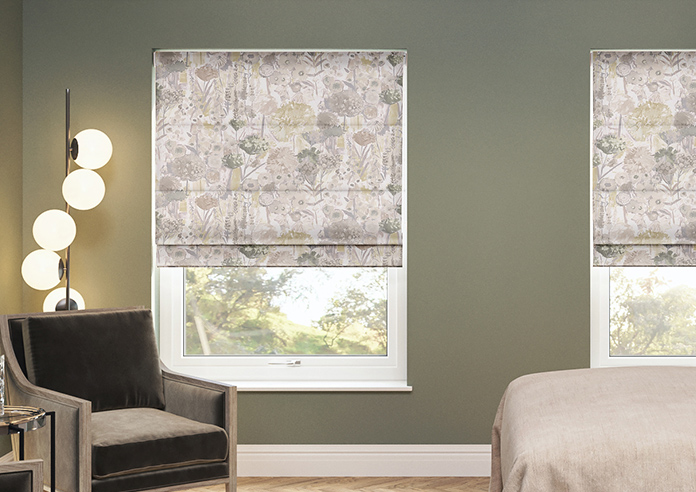 Wildflowers, Natural - Twist&Fit Roman Blind - Image 3